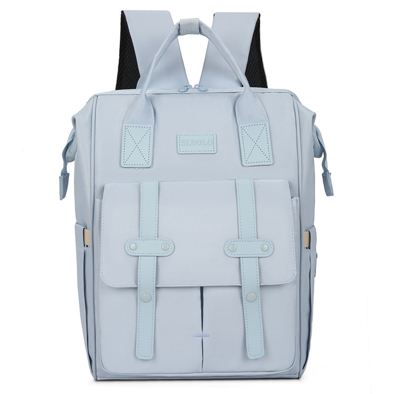 Light Blue Fashionable Multi Function Mommy Bag Large Capacity Diaper Tote And Backpack For Moms Ideal Travel Everyday U