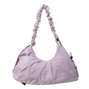 Purple Fashionable Lightweight Shoulder Bag Compact Fitness Yoga Sports For Women Casual Training