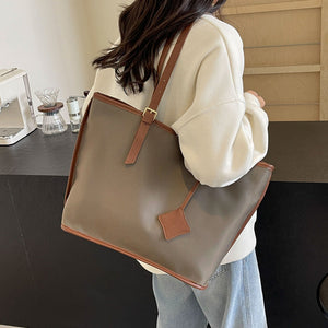 Brown New Large Capacity Tote Bag Simple Versatile Handbag For Casual Outings Lightweight And Stylish