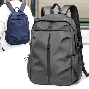 Black Casual Korean Style Backpack Versatile Laptop Bag For Students Business And Travel Fashionable Practical