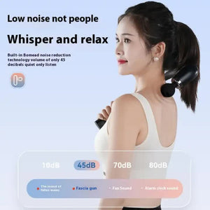 Black Electric Elbow Fascia Gun For Body/Head Relief Portable Silent Fatigue Reliever Hot Selling Massager