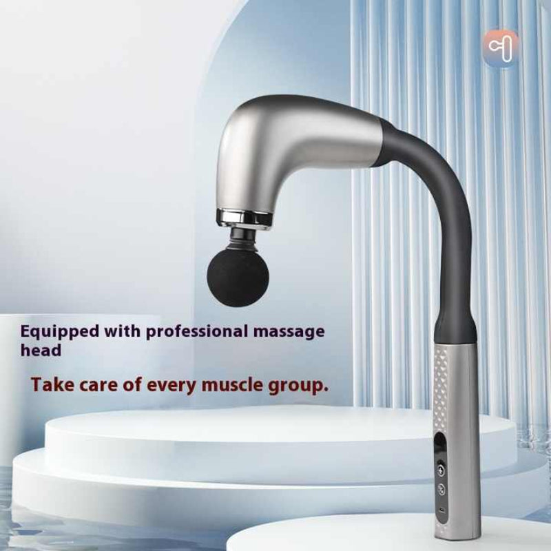 Silver Electric Elbow Fascia Gun For Body/Head Relief Portable Silent Fatigue Reliever Hot Selling Massager