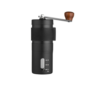 Black Portable Stainless Steel Coffee Grinder Manual Hand Cranked Mill Heavy Duty Burr For Fresh Beans