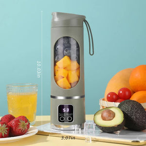 Green Portable Rechargeable Juicer Cup New Model Multifunctional Small Blender For Students And Home Use