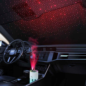 White Starry Sky Projection Humidifier Usb Ultrasonic Car And Home Air Mist Diffuser For Hydration