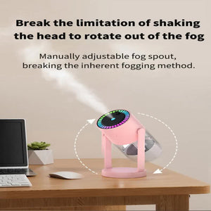 Pink Starry Sky Projection Humidifier Usb Ultrasonic Car And Home Air Mist Diffuser For Hydration