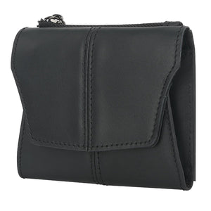 Black Genuine Leather Women's Wallet Multifunctional Coin & Card Holder Fashionable Box In Top Grade Cowhide