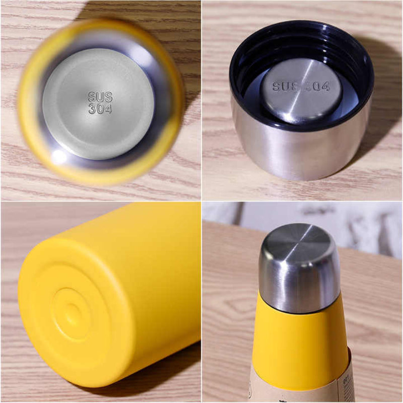 Black Blue High Quality Gradient Colour Insulated Water Bottles 304 Stainless Steel Vacuum Cup Large Capacity Portable S