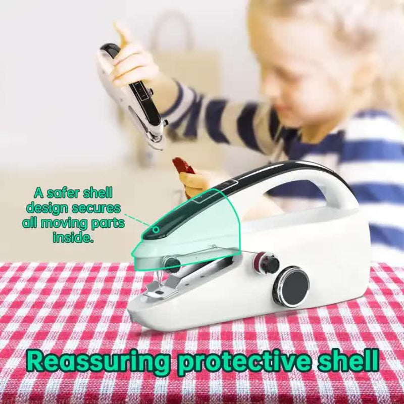 Handheld Mini Sewing Machine Portable Multi Functional Electric With Dual Speed Adjustment For Home Use