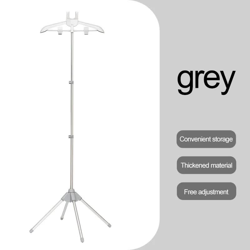 Grey Adjustable Foldable Garment Steamer Stand Independent Support For Home Use