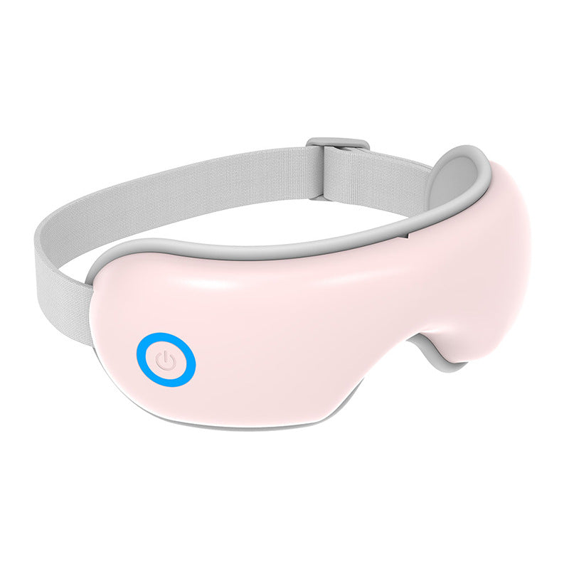 Pink Air Compression Heated With Vibration & Bluetooth Music Portable Eye Care Device Massager