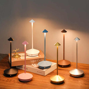 Pink Modern Minimalist Aluminum Led Mushroom Night Light Creative Bedside Atmosphere Lamp For Dining Room And Bedroom