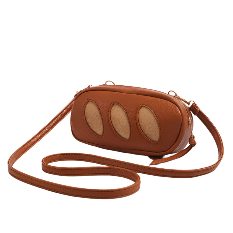 Creative Cute Baguette Crossbody Unique Bread Design Fashionable Shoulder For Daily Use