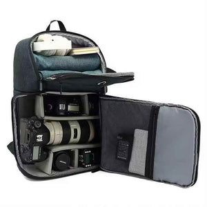 Waterproof Dslr Camera Backpack Multifunctional Large Capacity Bag That Easily Carries A Tripod Mount And Headphone Jack