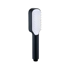 Black Handheld Shower Head With Silicone Brush And Massage Function High Pressure Water Spray