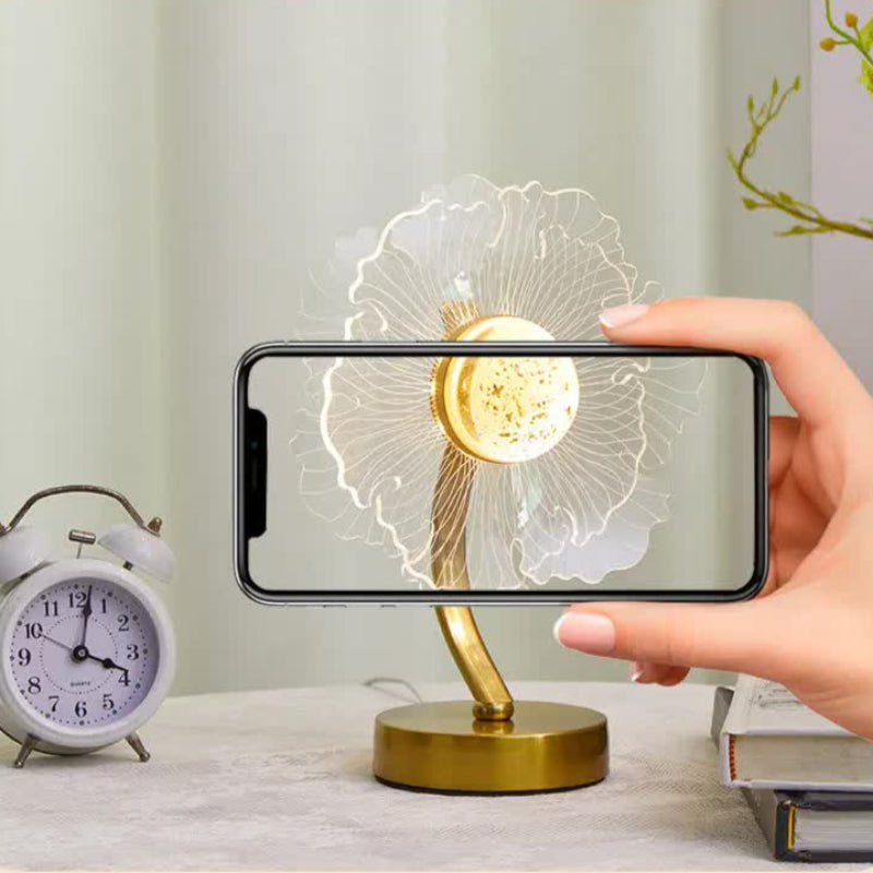 Four Leaf Clover Shape Luxury Acrylic Table Lamp Modern Usb Powered Night Light | Decorative Atmosphere For Bedroom Livi