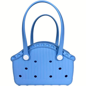 Blue Portable Eva Pet Handbag Diy Custom Decoration Carrier For Small Pets Beach And Outdoor Use Large Capacity