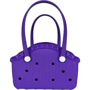 Purple Portable Eva Pet Handbag Diy Custom Decoration Carrier For Small Pets Beach And Outdoor Use (Large Capacity)