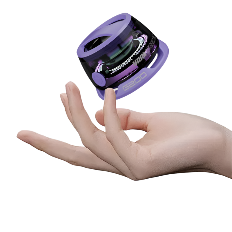 Purple Portable Mini Bluetooth Speaker With Magnetic Base High Quality Bass And Surround Sound Colorful Ambient Lighting