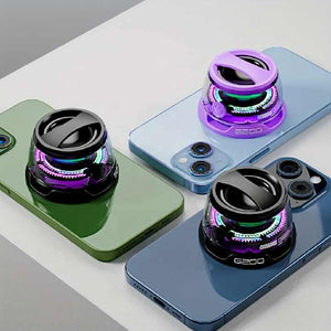 Purple Portable Mini Bluetooth Speaker With Magnetic Base High Quality Bass And Surround Sound Colorful Ambient Lighting