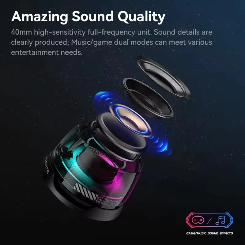 Purple Portable Mini Bluetooth Speaker With Magnetic Base High Quality Bass And Surround Sound Colorful Ambient Lighting