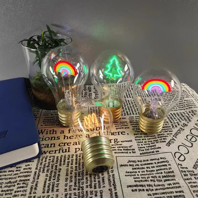 Rainbow Shape Portable Usb Rechargeable Led Bulb Night Light & Festive Decor