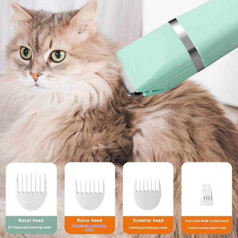 White 4 In 1 Pet Grooming Electric Clippers Professional Rechargeable Trimmer For Dogs & Cats Paw Fur Nail And Ear Care