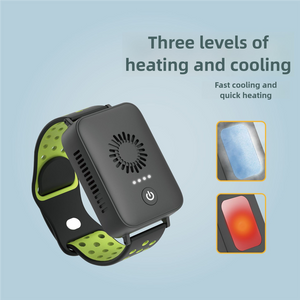 Light Purple Wearable Cooling And Heating Wristband Mini Air Conditioner For Instant Or Relief With Usb Fast Charging