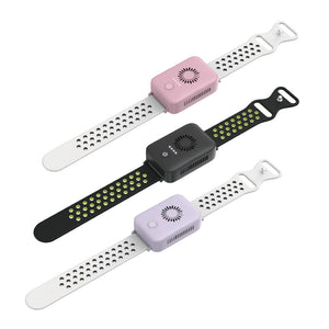 Light Purple Wearable Cooling And Heating Wristband Mini Air Conditioner For Instant Or Relief With Usb Fast Charging