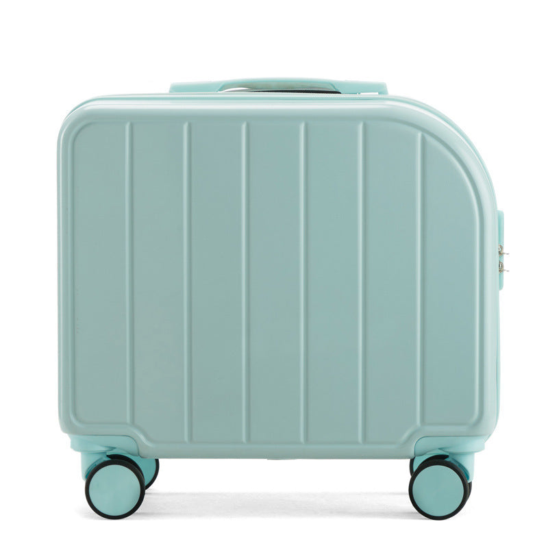 Mint Green 18 Inch Lightweight Carry On Luggage Waterproof & Anti Theft Suitcase With Silent Universal Wheels