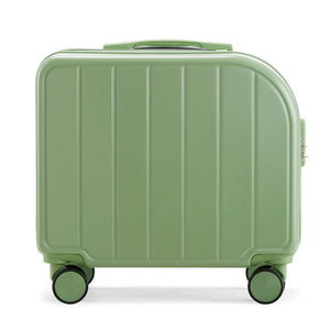 Olive Green 18 Inch Lightweight Carry On Luggage Waterproof And Anti Theft Suitcase With Silent Universal Wheels