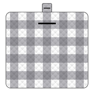 Thickened Waterproof Picnic Blanket Portable Outdoor Beach Mat For Camping And Hiking 150*200Cm(Gray Plaid)