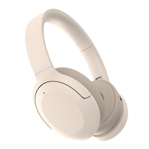 Khaki P3965 Foldable Bluetooth 5.3 Anc Wireless Over Ear Headphones With Noise Cancellation