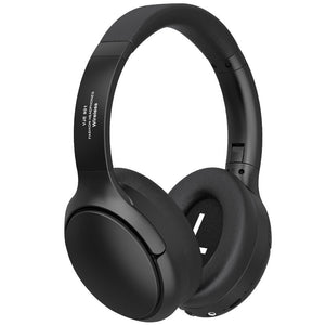 Black Vje901 Wireless Bluetooth Over Ear Headphones With Active Noise Cancelling