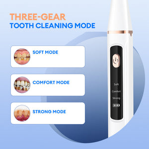 3 Speed Ultrasonic Electric Dental Cleaner With Led Light And Type Charging Professional Plaque Remover Kit