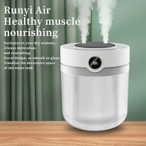 2000Ml Large Capacity Humidifier With Led Display Silent Cool Mist Air For Home And Office