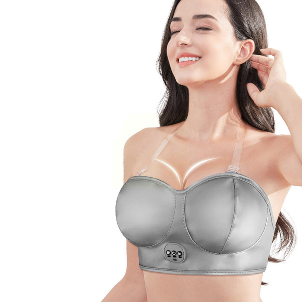 Electric Breast Massager Bra Wireless Comfortable Vibration For Relaxation And Circulation