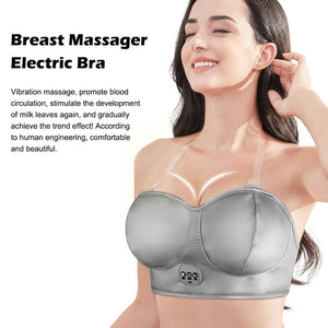 Electric Breast Massager Bra Wireless Comfortable Vibration For Relaxation And Circulation