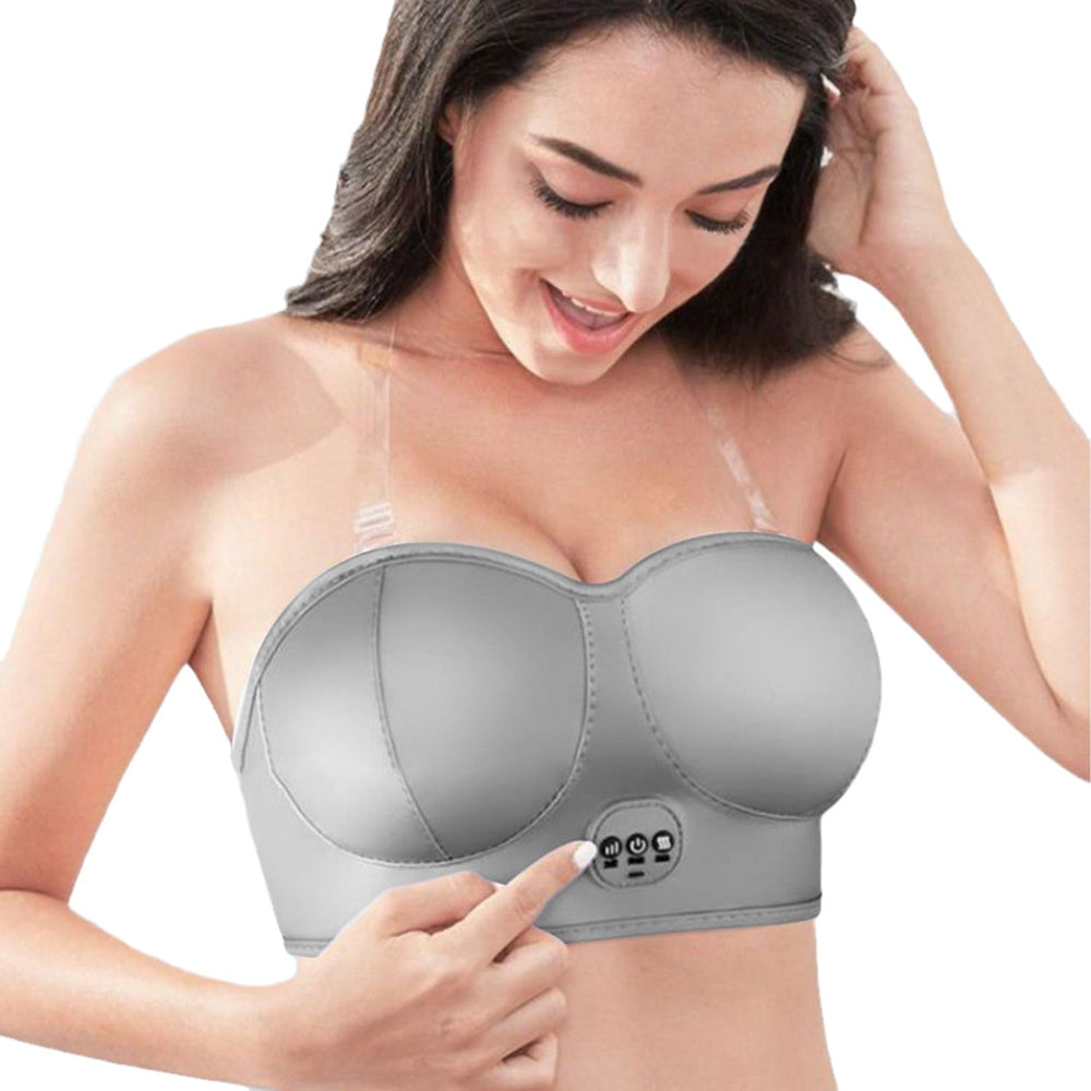 Electric Breast Massager Bra Wireless Comfortable Vibration For Relaxation And Circulation