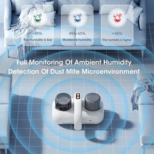 White Without Humidity Display Wireless Dust Mite Vacuum Cleaner Uv Sterilization And 10000Pa Suction Model Hk 518