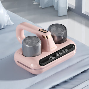 Pink Without Humidity Display Wireless Dust Mite Vacuum Cleaner Uv Sterilization And 10000Pa Suction Model Hk 518