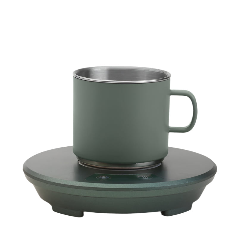 Green Multifunctional Cooling And Heating Cup With Mug 10W Rapid Temperature Adjustment