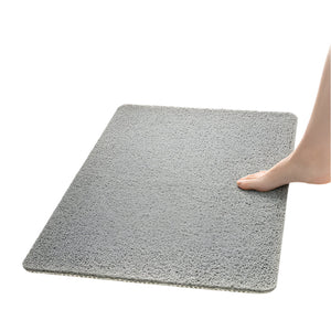 Elosung Gray Non Slip Loofah Style Bathroom Mat Quick Dry And Soft 40*60Cm