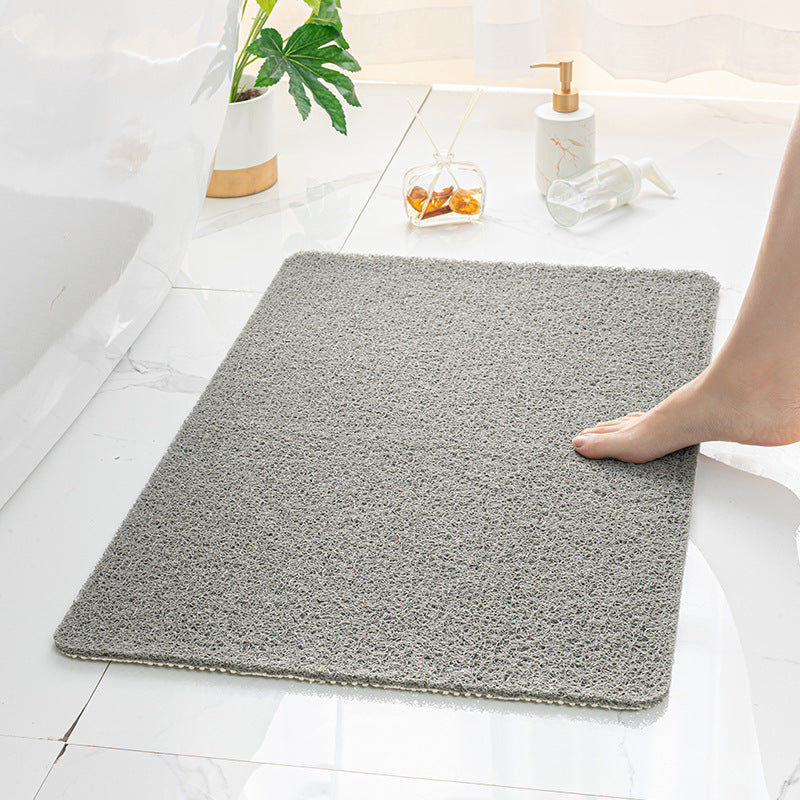 Elosung Gray Non Slip Loofah Style Bathroom Mat Quick Dry And Soft 40*60Cm