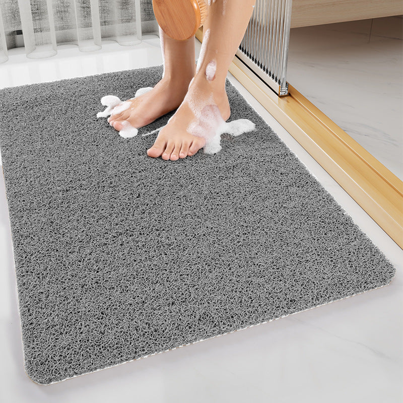 Elosung Gray Non Slip Loofah Style Bathroom Mat Quick Dry And Soft 40*60Cm