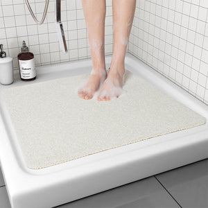 Elosung White Non Slip Loofah Style Bathroom Mat Quick Dry And Soft 40*80Cm