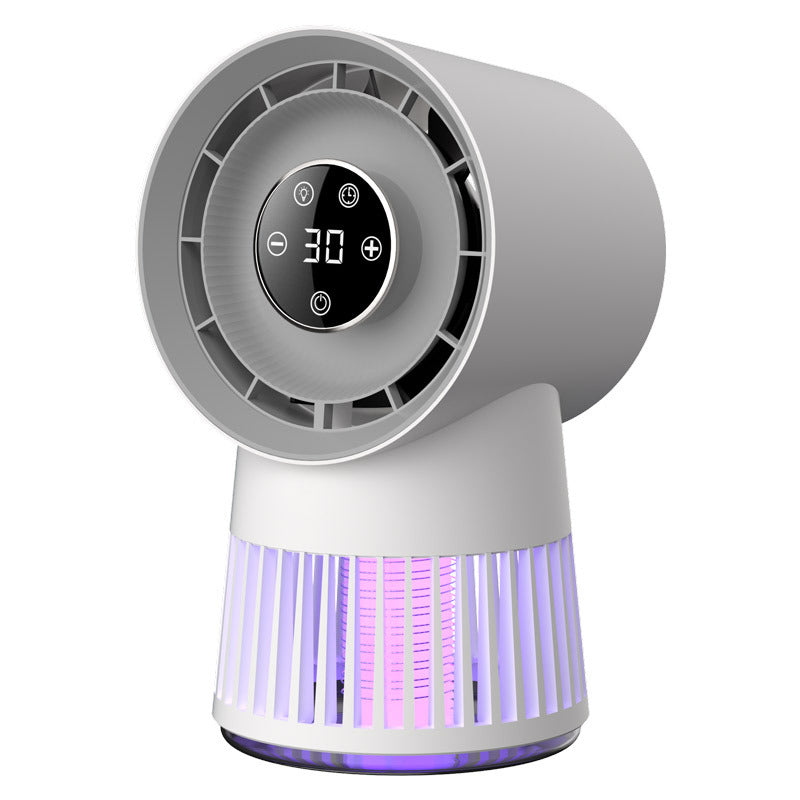 Portable Rechargeable Mosquito Killer Lamp With Adjustable Fan 2400Mah Battery