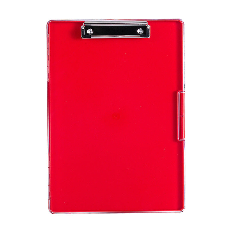 Red A4 Plastic Document Storage Clipboard Portable And Durable