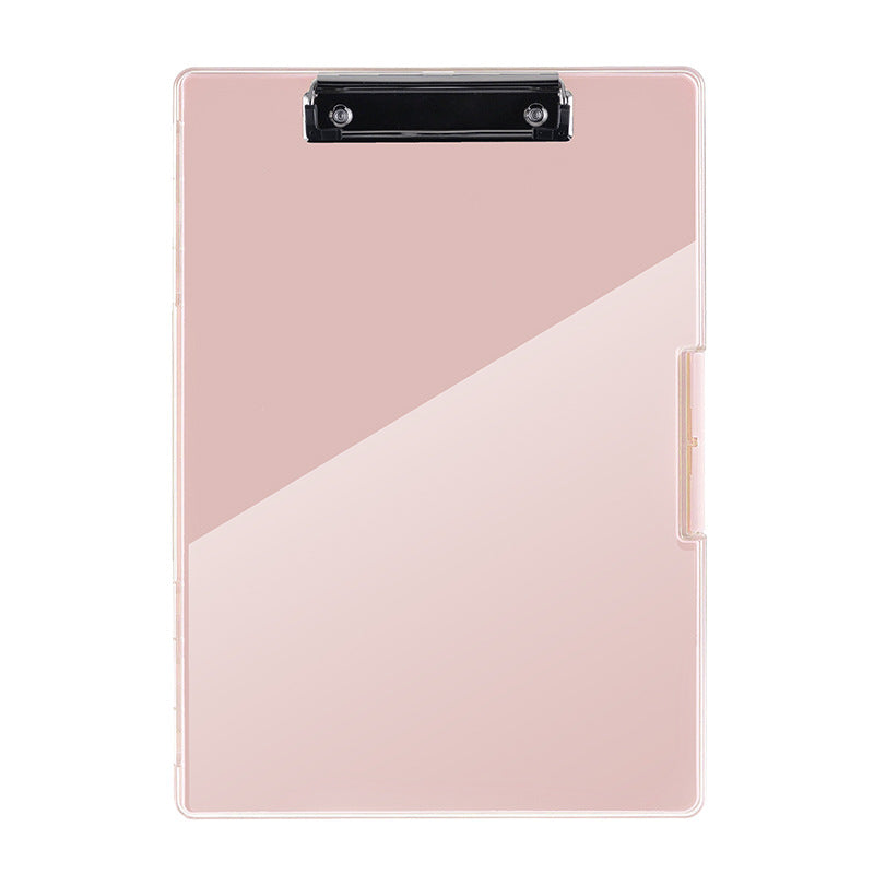 Pink A4 Plastic Document Storage Clipboard Portable And Durable