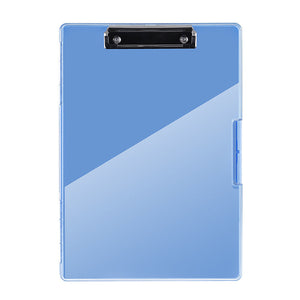 Sea Blue A4 Plastic Document Storage Clipboard Portable And Durable